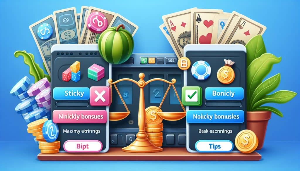 Šta su sticky i non-sticky bonusi u online casinima?